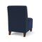Lesro Siena Lounge Reception Armless Guest Chair, Walnut, RF Blueberry Back, MD Ink Seat SN1102 - alternate 3